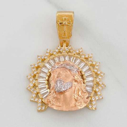 Dije Rostro Cristo 7.55gr / 1 1/2 in / Tres Oros 18K $