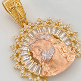 Dije Rostro Cristo 7.55gr / 1 1/2 in / Tres Oros 18K $