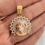 Dije Rostro Cristo 7.55gr / 1 1/2 in / Tres Oros 18K $