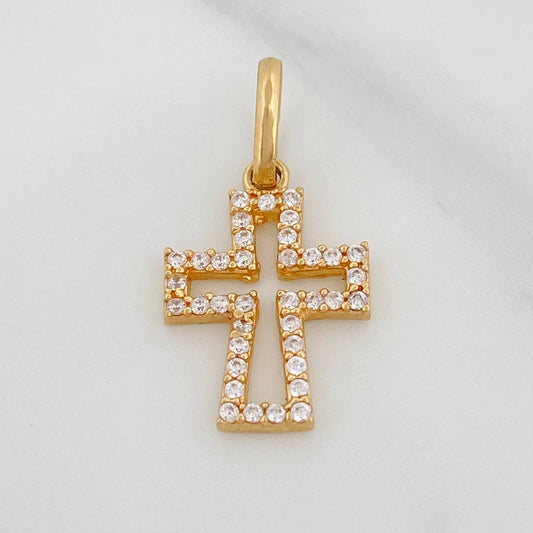Dije Cruz 1gr / 3/4 in / Oro Amarillo 18K $