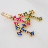 Dije Tres Cruces 1.65gr / 1 1/2 in / Oro Amarillo 18K $