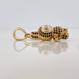 Smiling Rabbit Pendant 6.2gr / 1 1/4 in / Two Golds Yellow White 18K $