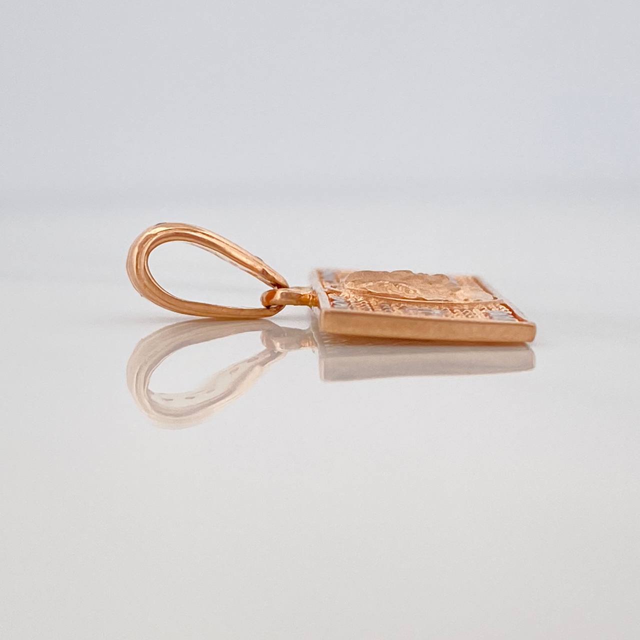 Dije 100 Dolares 3.5gr / 3/4 in /Dos Oros Blanco Rosa 18K $