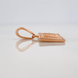 Dije 100 Dolares 3.5gr / 3/4 in /Dos Oros Blanco Rosa 18K $