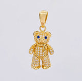 Articulated Bear Pendant 4.65g / 1 1/4 in 18K Yellow Gold