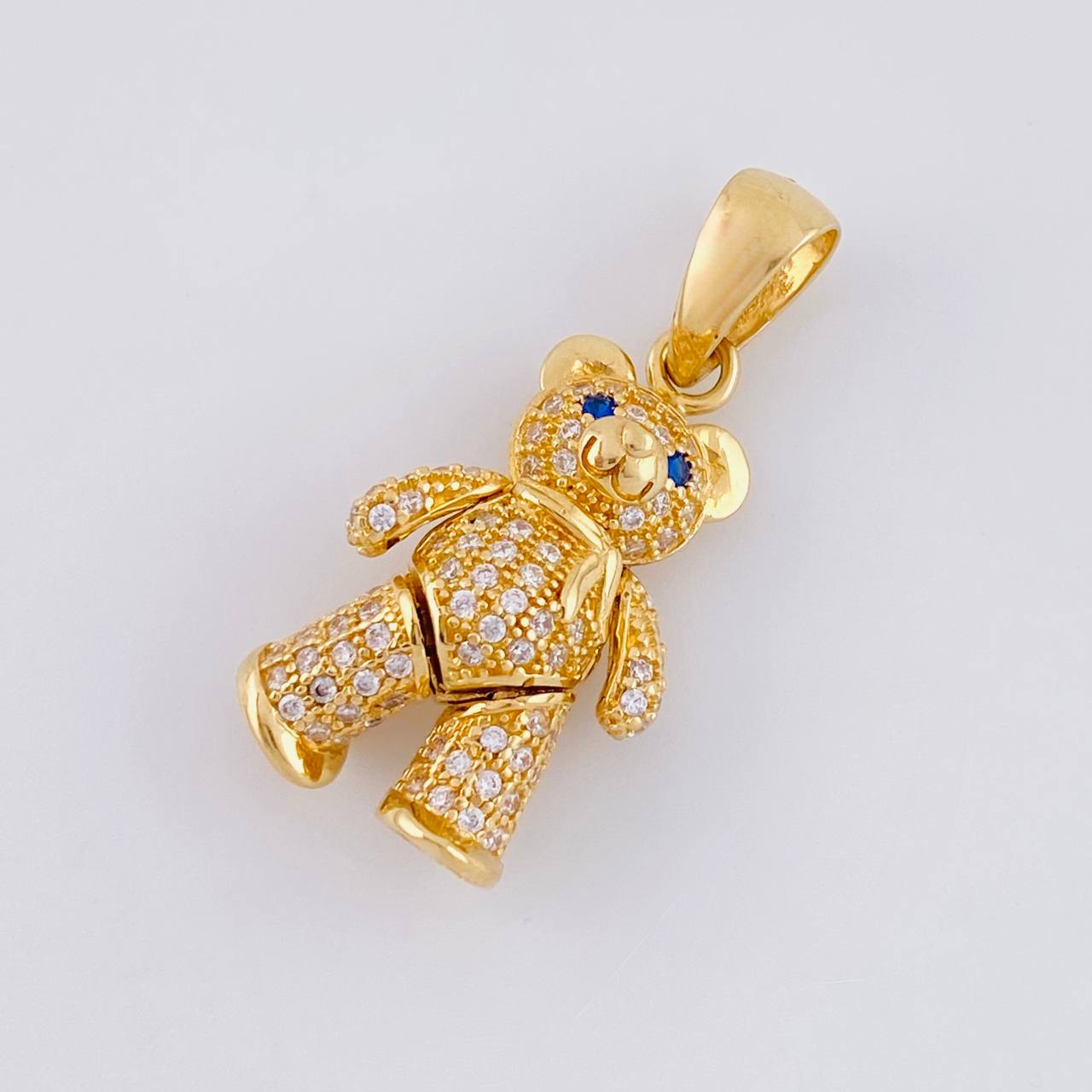 Articulated Bear Pendant 4.65g / 1 1/4 in 18K Yellow Gold