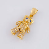 Articulated Bear Pendant 4.65g / 1 1/4 in 18K Yellow Gold