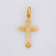 Dije Cruz Cristo 0.6g / 1/2 in Oro Amarillo 18K