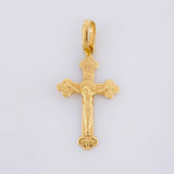 Dije Cruz Cristo 0.6g / 1/2 in Oro Amarillo 18K