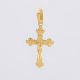 Dije Cruz Cristo 0.6g / 1/2 in Oro Amarillo 18K