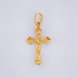 Dije Cruz Cristo 0.6g / 1/2 in Oro Amarillo 18K