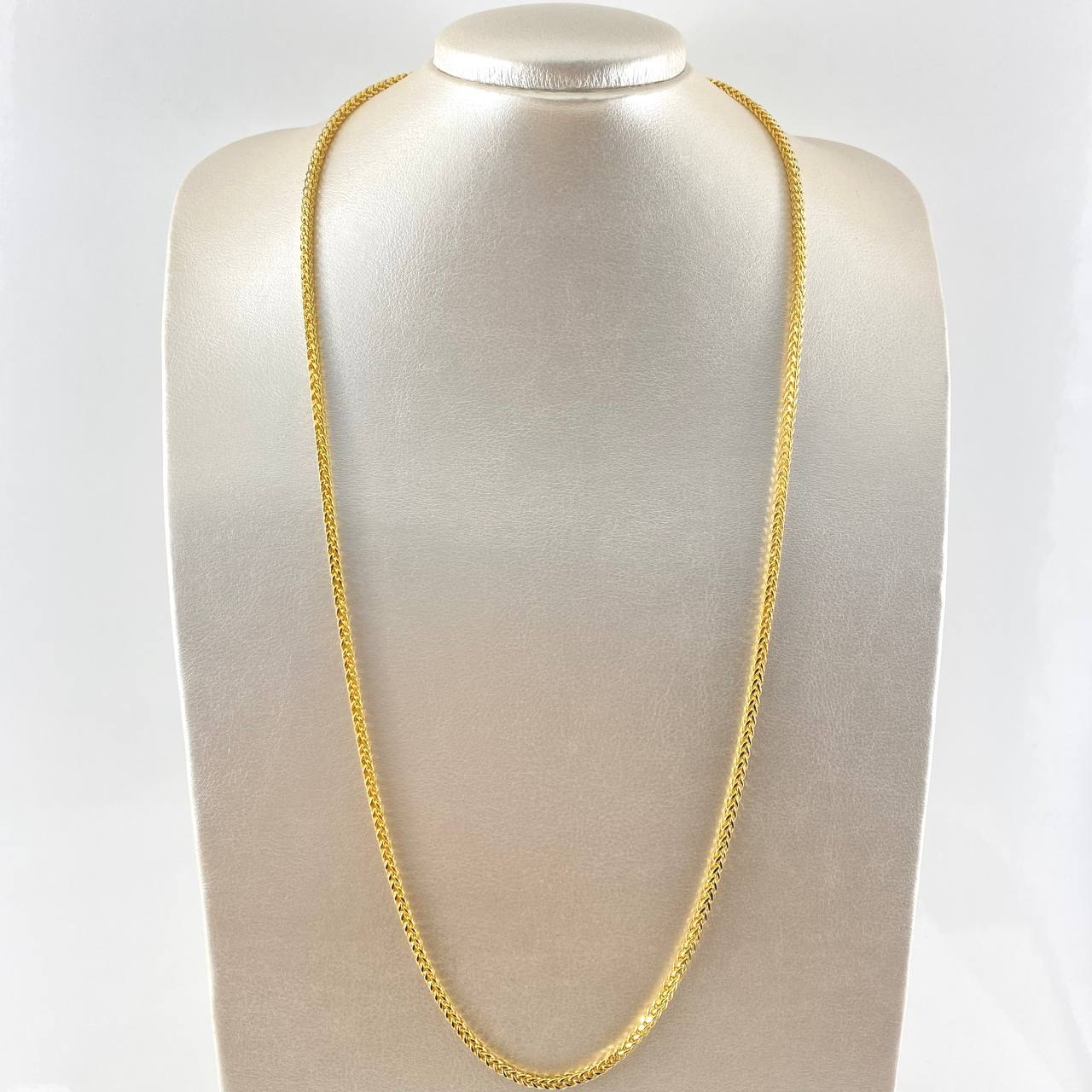 Cadena Franco 9.05gr / 23 1/2 in / Oro Amarillo +3 18K !