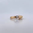 Ring Solitaire 2.95gr / Size 6 / White Zircon Yellow Gold 18K $