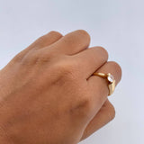 Ring Solitaire 2.95gr / Size 6 / White Zircon Yellow Gold 18K $