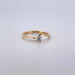 Ring Solitaire 1.55gr / T5 1/4 / White Zircon Yellow Gold 18K $