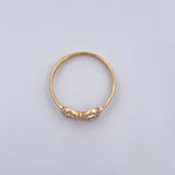 Anillo Infinito 1gr / T6 / Circones Blancos Oro Amarillo 18K $