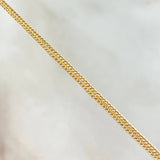 Cadena Cubana Tibetana 2gr / 50cm / 1.8mm Oro Amarillo +1 18K ©