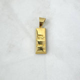 Dije Lingote 2.45gr / 3.1cm / 9mm Oro Amarillo +4 18K *