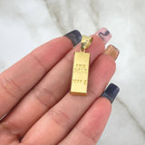 Pendant Ingot 2.6gr / 3.1cm / 9mm Yellow Gold +4 18K