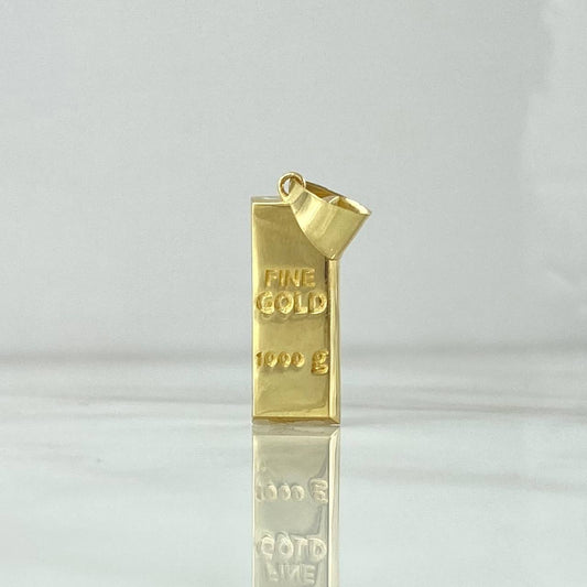 Pendant Ingot 2.5gr / 3.1cm / 9mm Yellow Gold +4 18K
