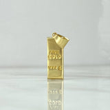 Dije Lingote 2.25gr / 3.1cm / 9mm Oro Amarillo +4 18K ©