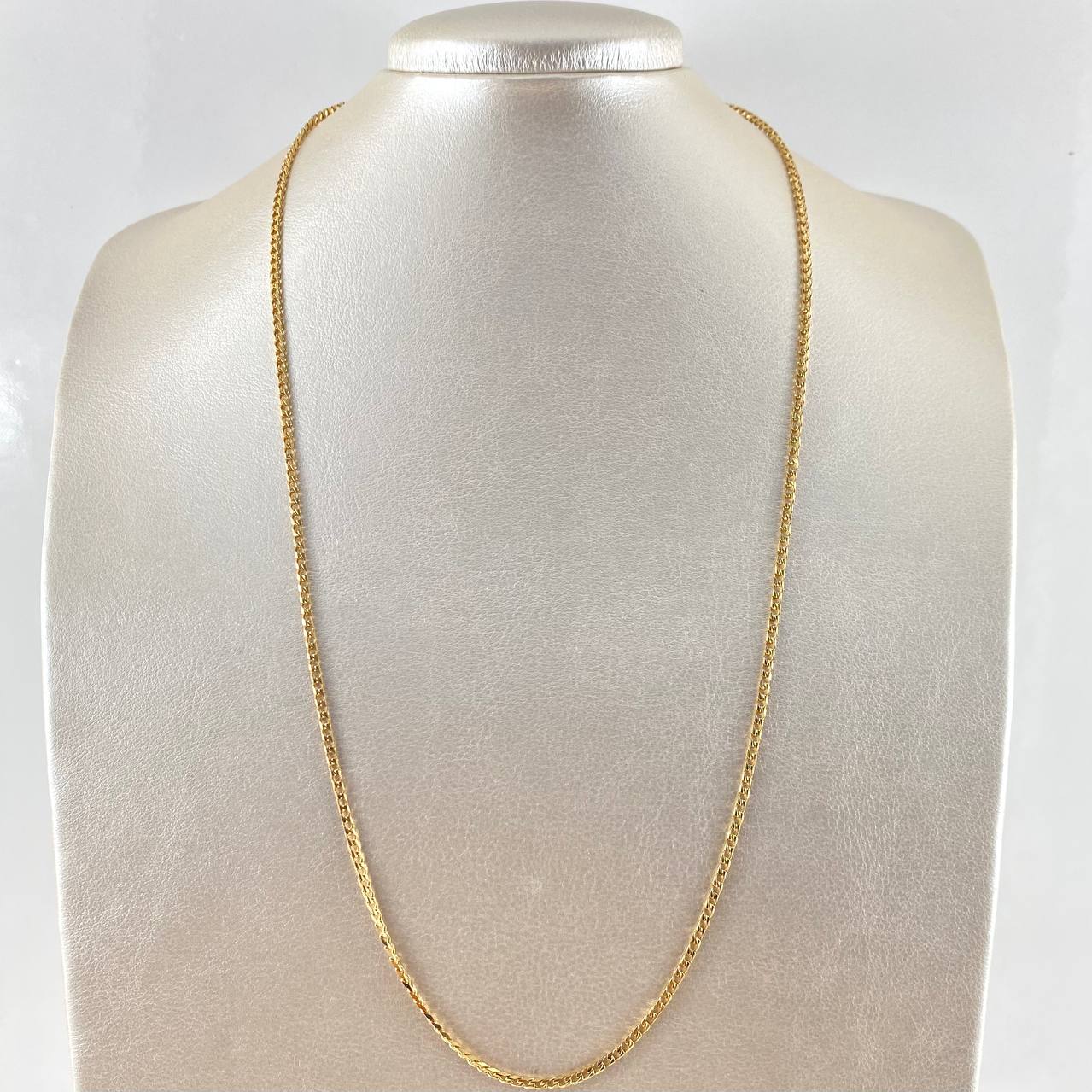 Cadena Panzer 11gr / 60cm / 2.1mm Oro Amarillo +1 18K