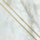 Cadena Panzer 11gr / 60cm / 2.1mm Oro Amarillo +1 18K