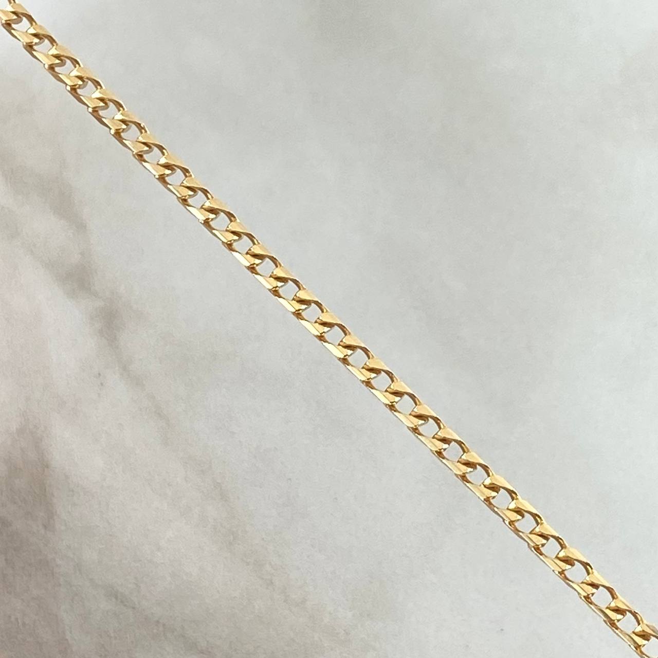 Cadena Panzer 11gr / 60cm / 2.1mm Oro Amarillo +1 18K
