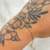 Pulso Panzer 2.4gr / 19cm / 1.9mm Oro Amarillo +1 18K *