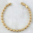 Bracelet Bracelet 15.55gr / 21cm / 5.7mm Beads Diamond Cut 18K Yellow Gold