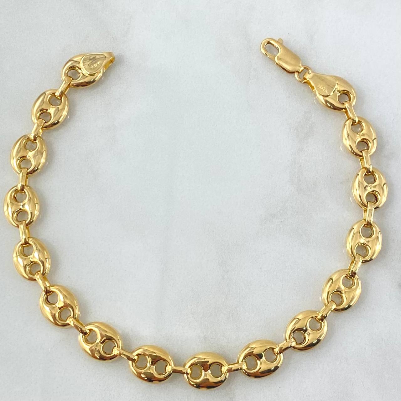 Bracelet GC 7.7gr / 20.5cm / 8.2mm Smooth 18K Yellow Gold