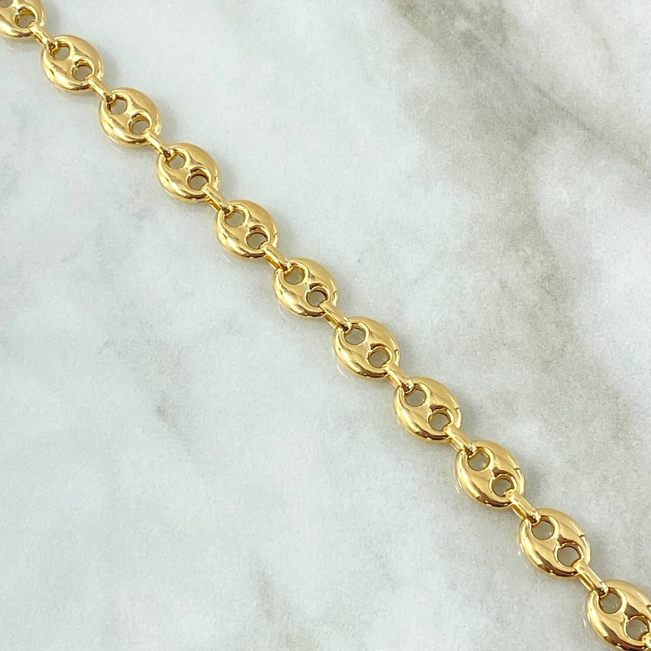 Bracelet GC 7.25gr / 20.5cm / 8.2mm Smooth 18K Yellow Gold ©