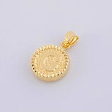 Dije Letra G Marco Bordeado 0.6g / 3/4 in Oro Amarillo 18K