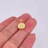 Dije Letra G Marco Bordeado 0.6g / 3/4 in Oro Amarillo 18K