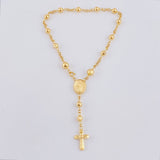 Bracelet Denario Miraculous Virgin 3.45gr / 7 in / 3.9mm 18K Yellow Gold *