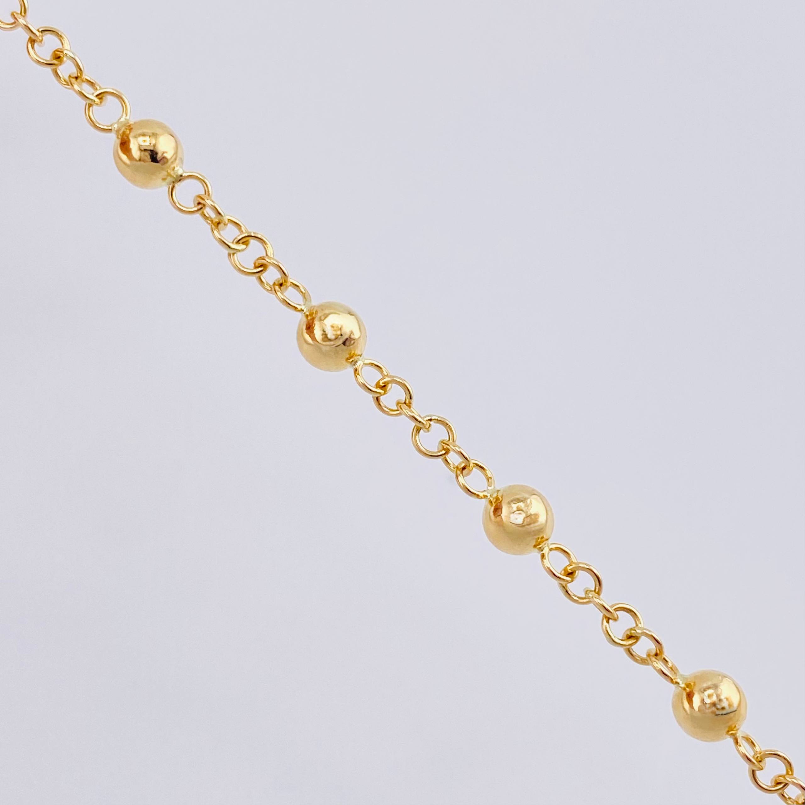 Pulso Denario Virgen Milagrosa 3.25gr / 7 1/4 in / 2.95mm Oro Amarillo 18K