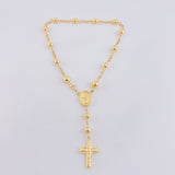 Tobillera Denario Virgen Milagrosa 5.1gr / 9 in / 4.9mm Oro Amarillo 18K ©