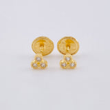 Topos Colmena Triple 0.55gr / 3.7mm Oro Amarillo 18K ©