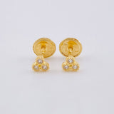 Topos Trio Colmena 0.55gr / 3.7mm Oro Amarillo 18K