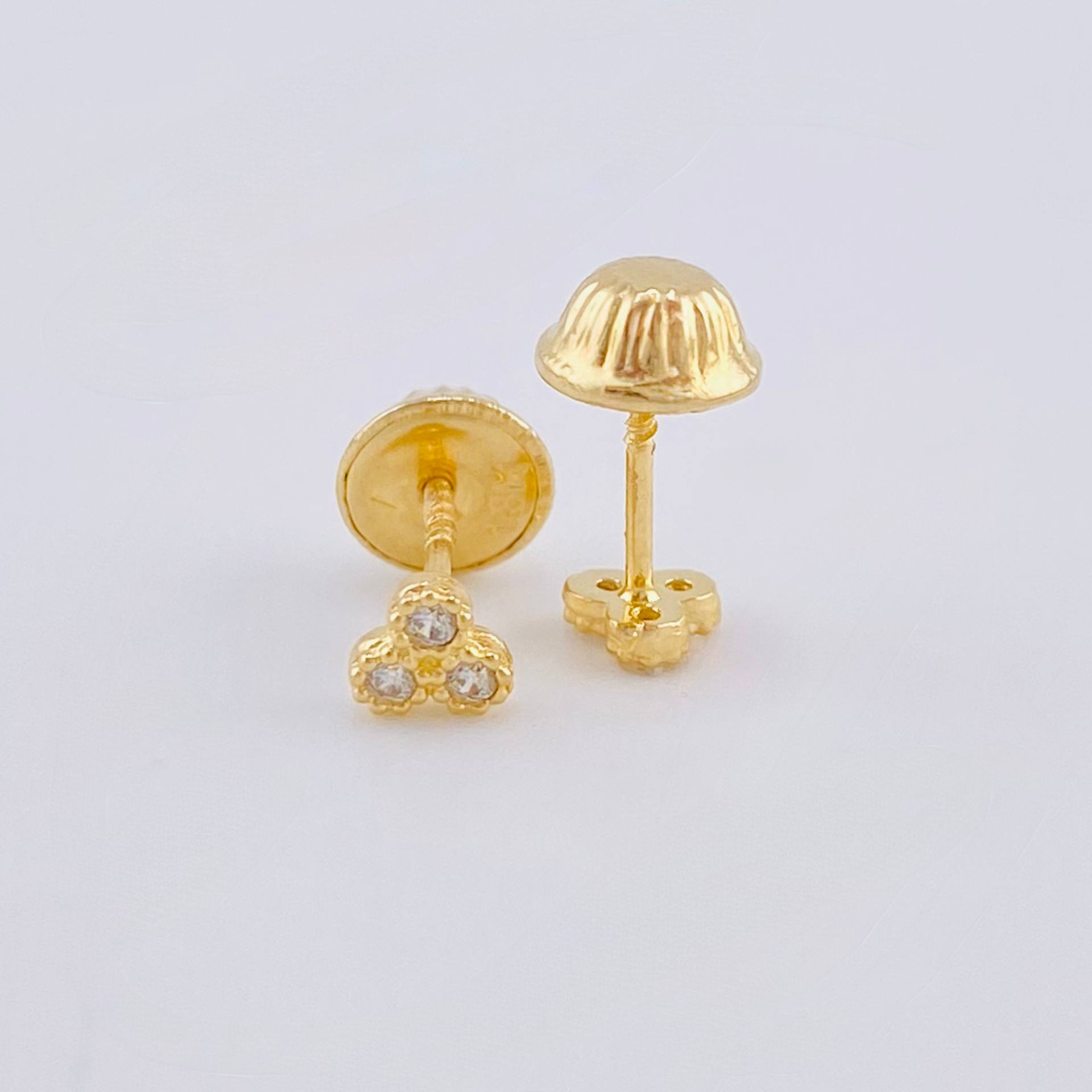 Topos Trio Colmena 0.55gr / 3.7mm Oro Amarillo 18K *