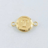 Charm Letter T 0.55gr / 0.7in / 18K Gold ©