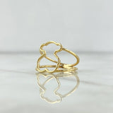 Bear Silhouette Ring TS 2.55gr / Size 5 3/4 / 18K Yellow Gold