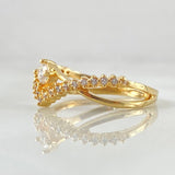 Solitaire Ring Infinite Rhombus 2.75gr / Size 5 1/2 / 18K Yellow Gold ©
