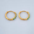 Candongas Carril 1.45gr / 1/2 in / Oro Amarillo 18K &