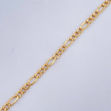 Figaro Bracelet 0.95gr / 7.6in / 18K Gold +1$