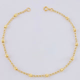 Diamond Cut Military Type Bracelet 1.5 g / 7 1/4 in / 3 mm 18K Yellow Gold