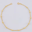 Pulso Tipo Militar Diamantada 1.5 g / 7 1/4 in / 3 mm Oro Amarillo 18K