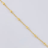 Pulso Tipo Militar Diamantada 1.5 g / 7 1/4 in / 3 mm Oro Amarillo 18K