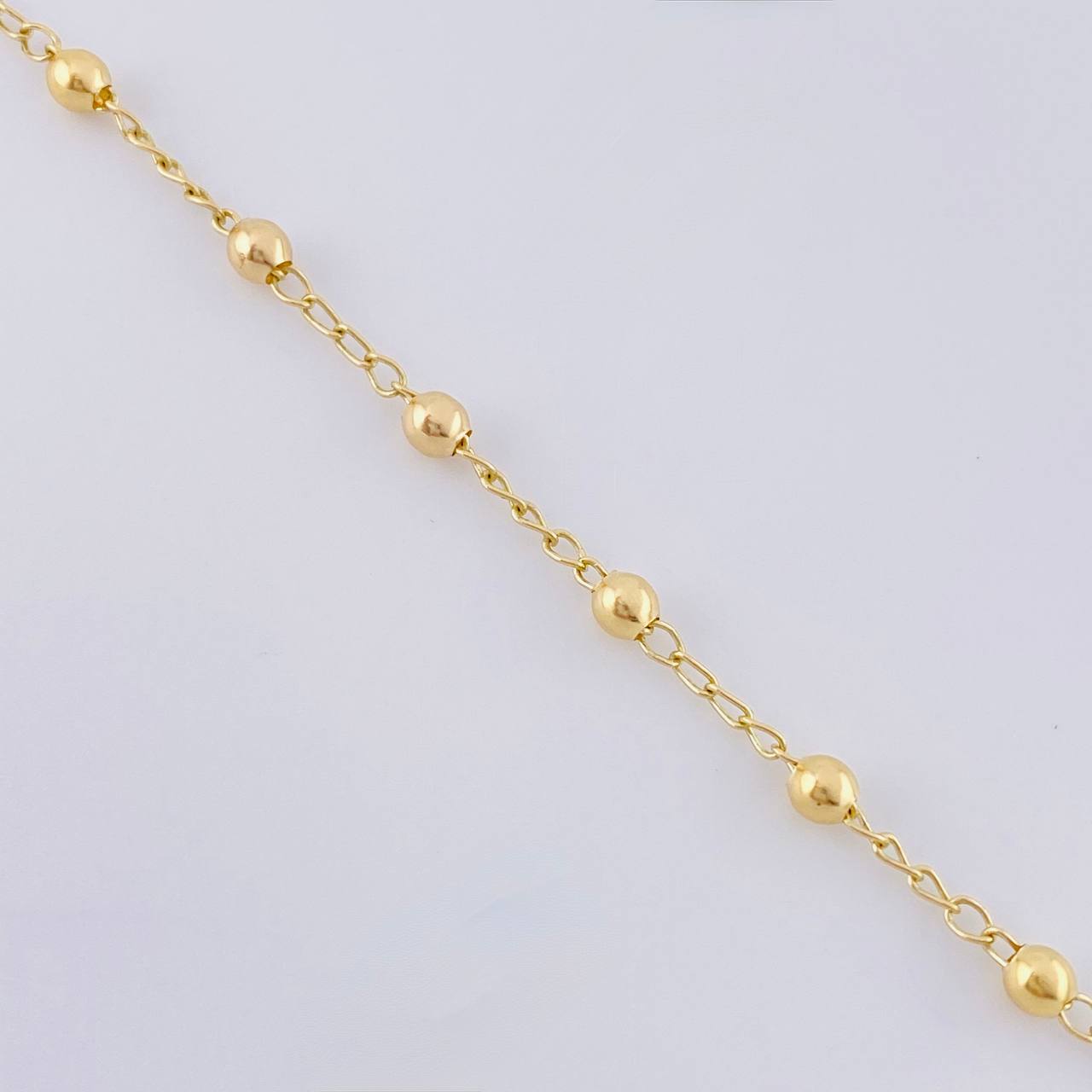 Pulso Tipo Militar Liso 1.75 g / 7 1/4 in / 3 mm Oro Amarillo 18K