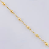 Pulso Tipo Militar Liso 1.75 g / 7 1/4 in / 3 mm Oro Amarillo 18K